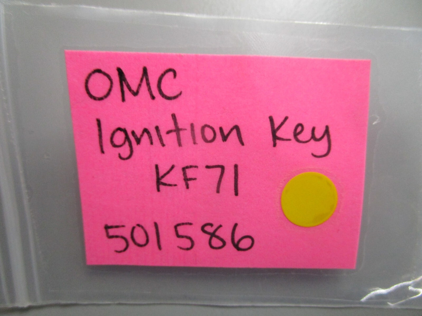 *NEW OEM* 0810 OMC Johnson Evinrude Ignition Key KF71 501586 0501586