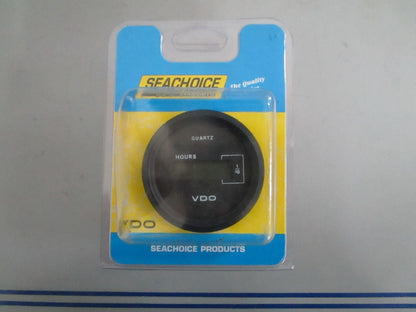 NEW OEM 50-15271 Seachoice Black Dial & Bezel VDO LCD Hourmeter 0820