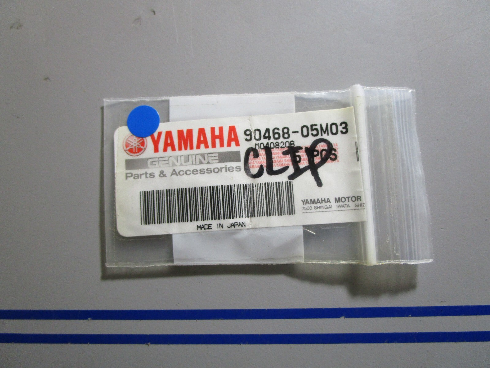 *NEW OEM* (LOT OF 5) 0810 Yamaha Clip 90468-05M03