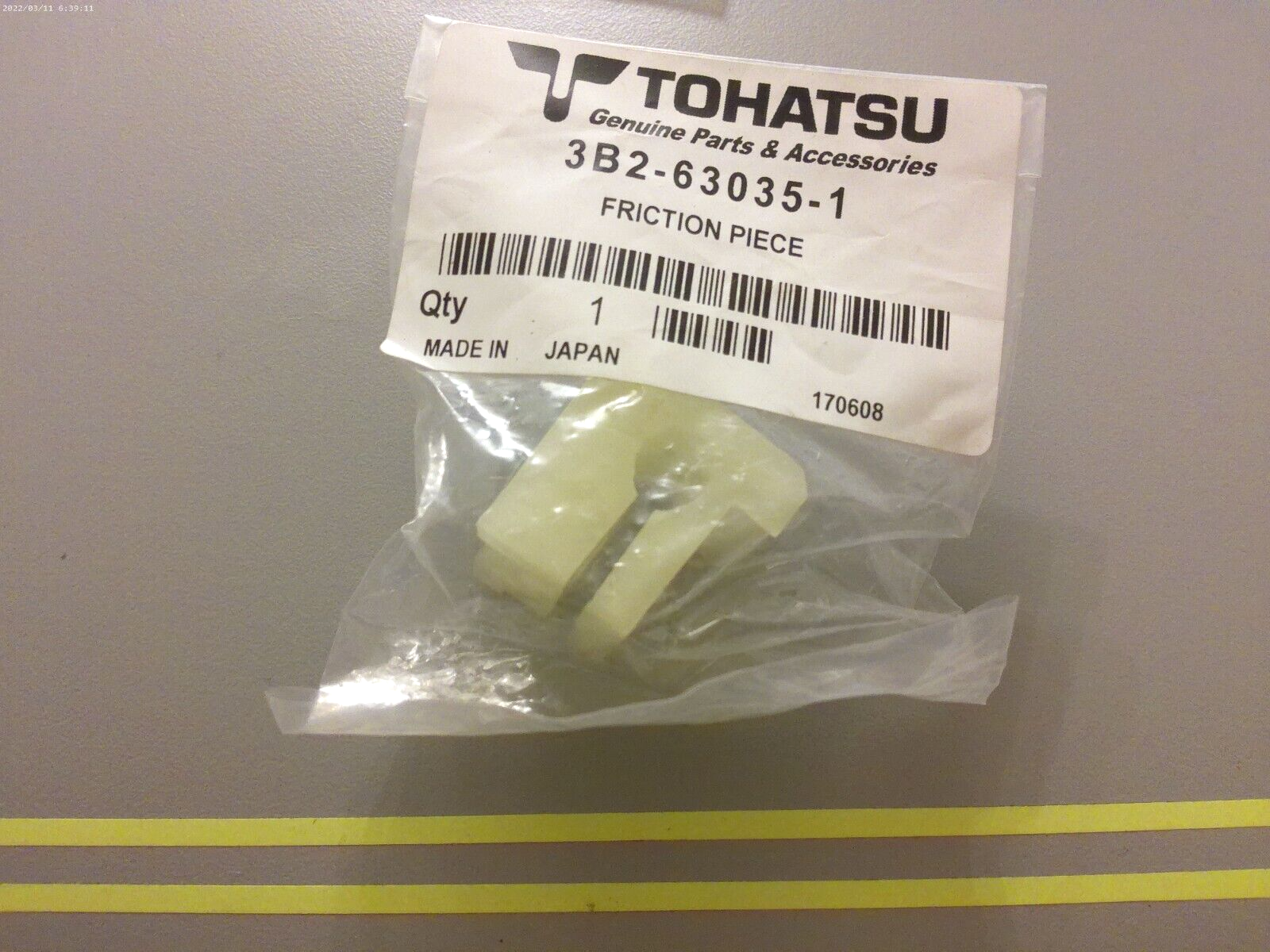 *NEW OEM* 0810 Tohatsu Friction Piece 3B2-63035-1 3B2630351