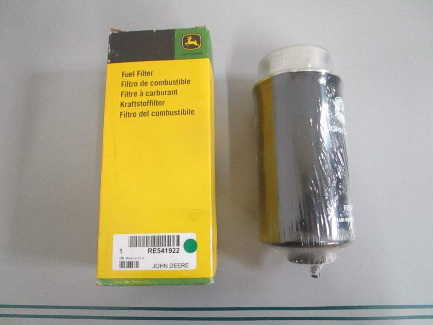 John Deere RE541922 Primary Fuel Filter Element 4045 6068 NEW OEM 0820