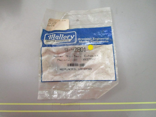 *NEW* 0810 Mallory Exhaust Water Shutter 9-42801