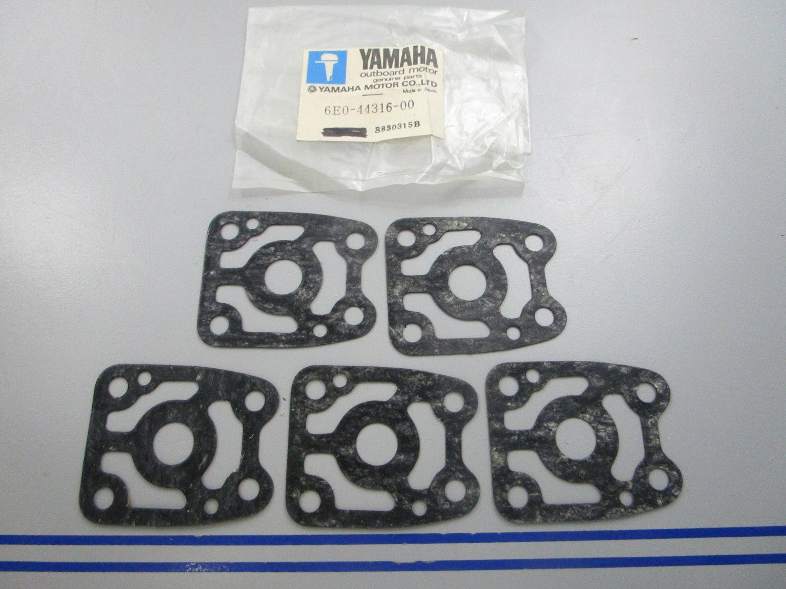 NEW OEM (LOT OF 5) 6E0-44316-00-00 Yamaha Water Pump Gasket 0810