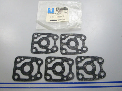 NEW OEM (LOT OF 5) 6E0-44316-00-00 Yamaha Water Pump Gasket 0810