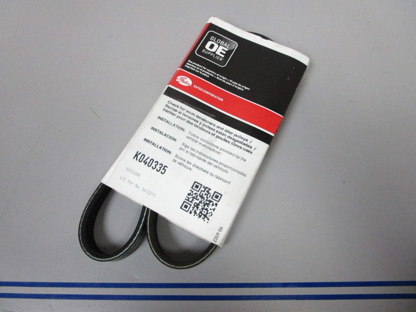 NEW K040335 Gates Micro-V 9/16" x 34" Serpentine Belt 0720
