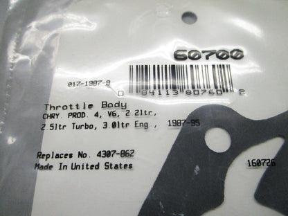 *NEW* 0810 Fel-Pro Throttle Body Gasket 60700