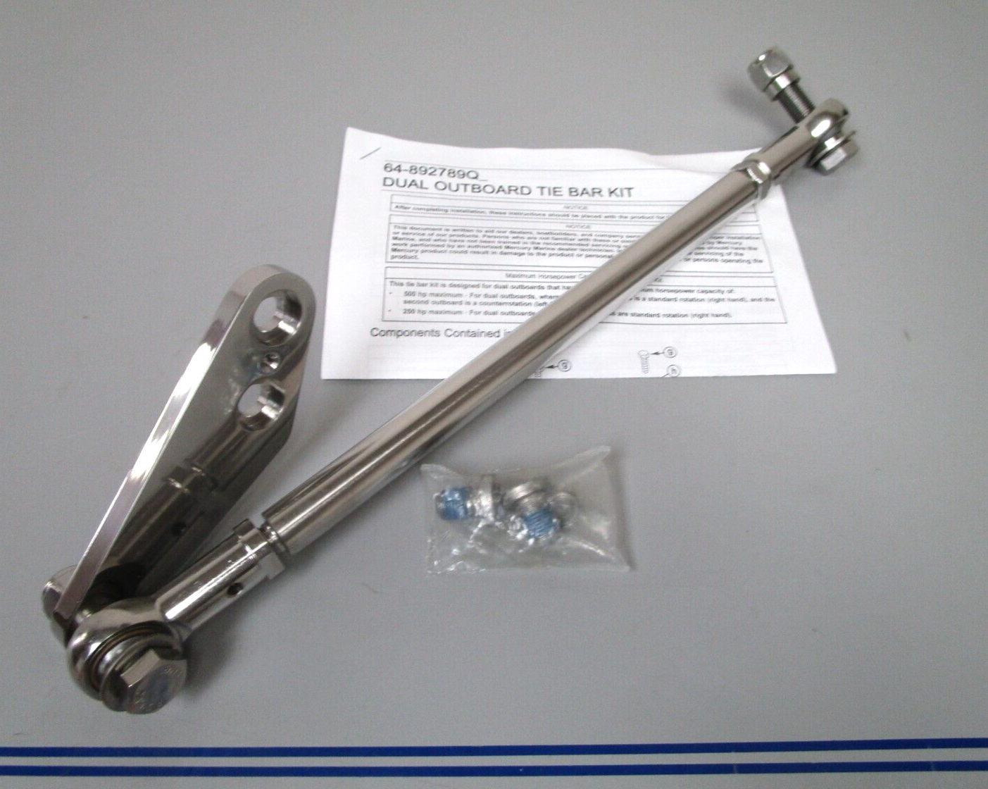 *NEW OEM* 0720 Mercury Quicksilver 30in Tie Bar & Ball Joint Assembly 892789Q25