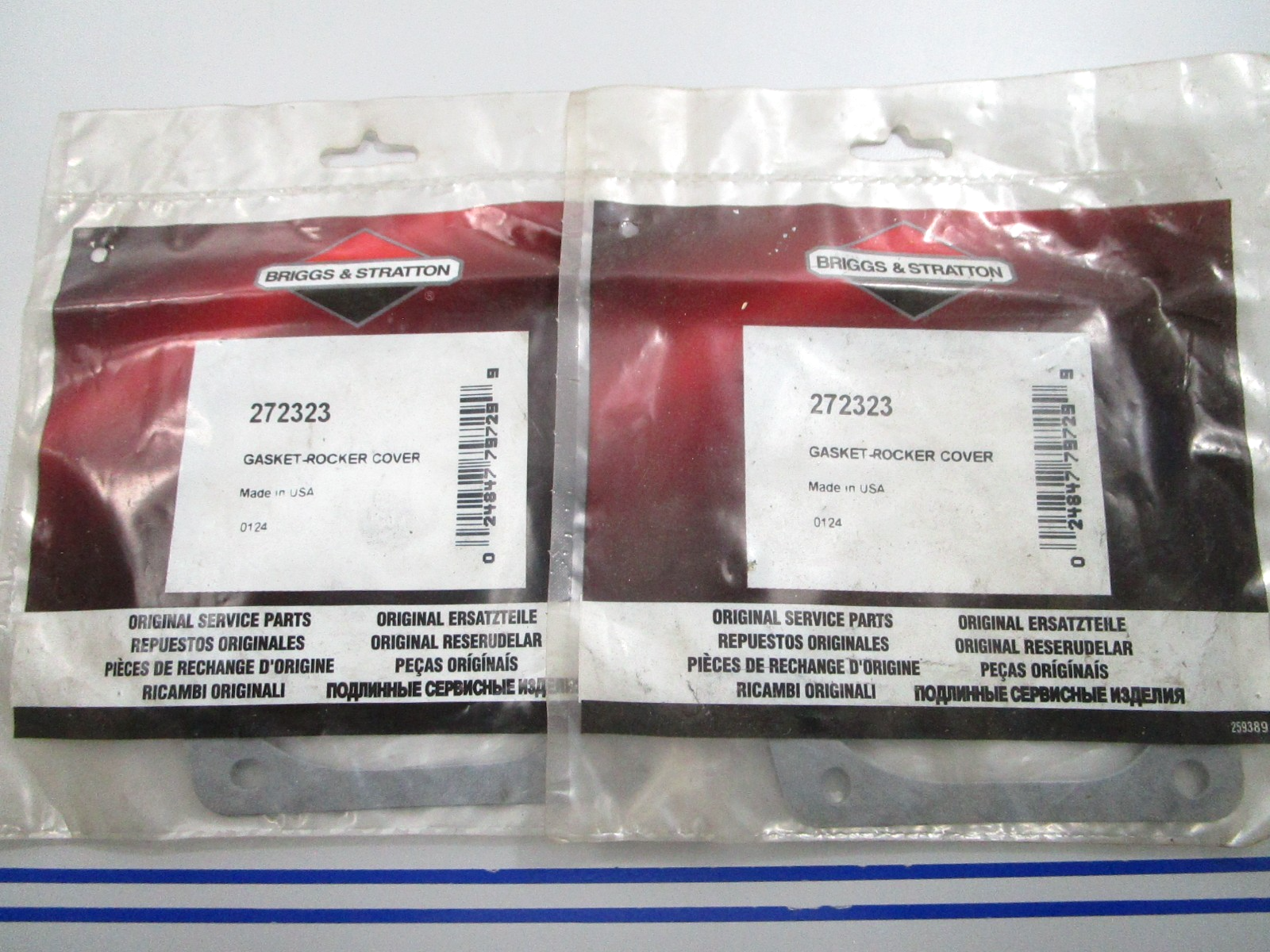 *NEW OEM* (LOT OF 2) 0810 Briggs & Stratton Rocker Cover Gasket 272323