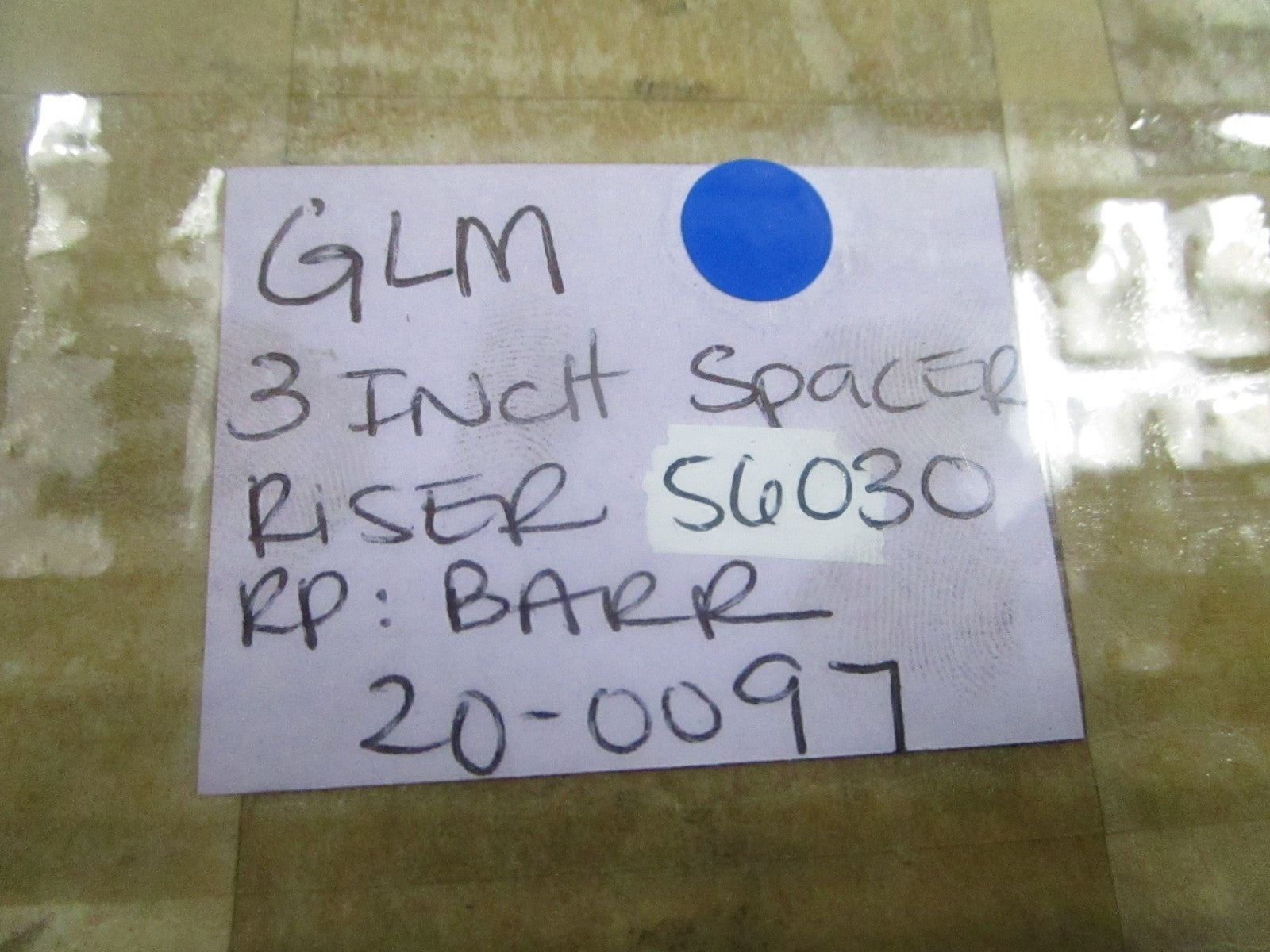 NEW GLM 56030 3 Inch Spacer Riser Replaces: 20-0097 Barr 0720
