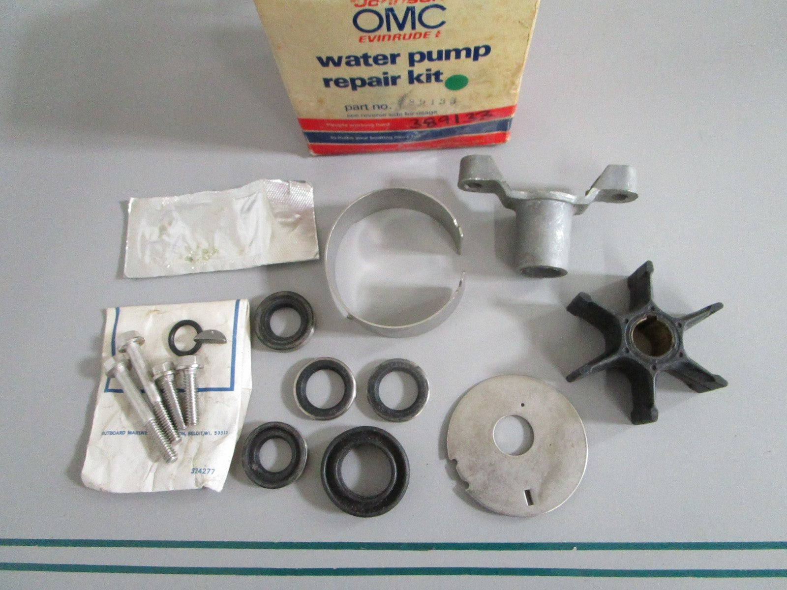 OMC NEW OEM Water Pump Kit 389133 Johnson Evinrude 50 55HP 1971-1978 NOS 0820