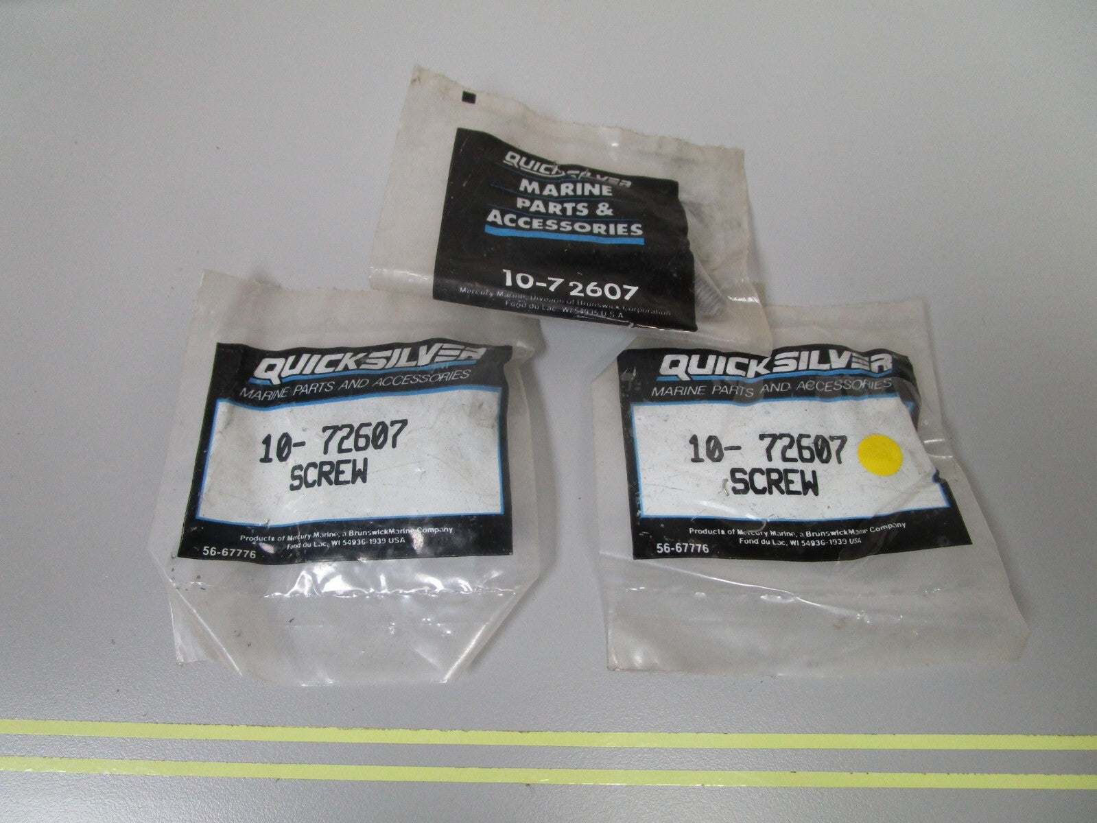 *NEW OEM* (LOT OF 3) 0810 Mercury Quicksilver Screw 10-72607