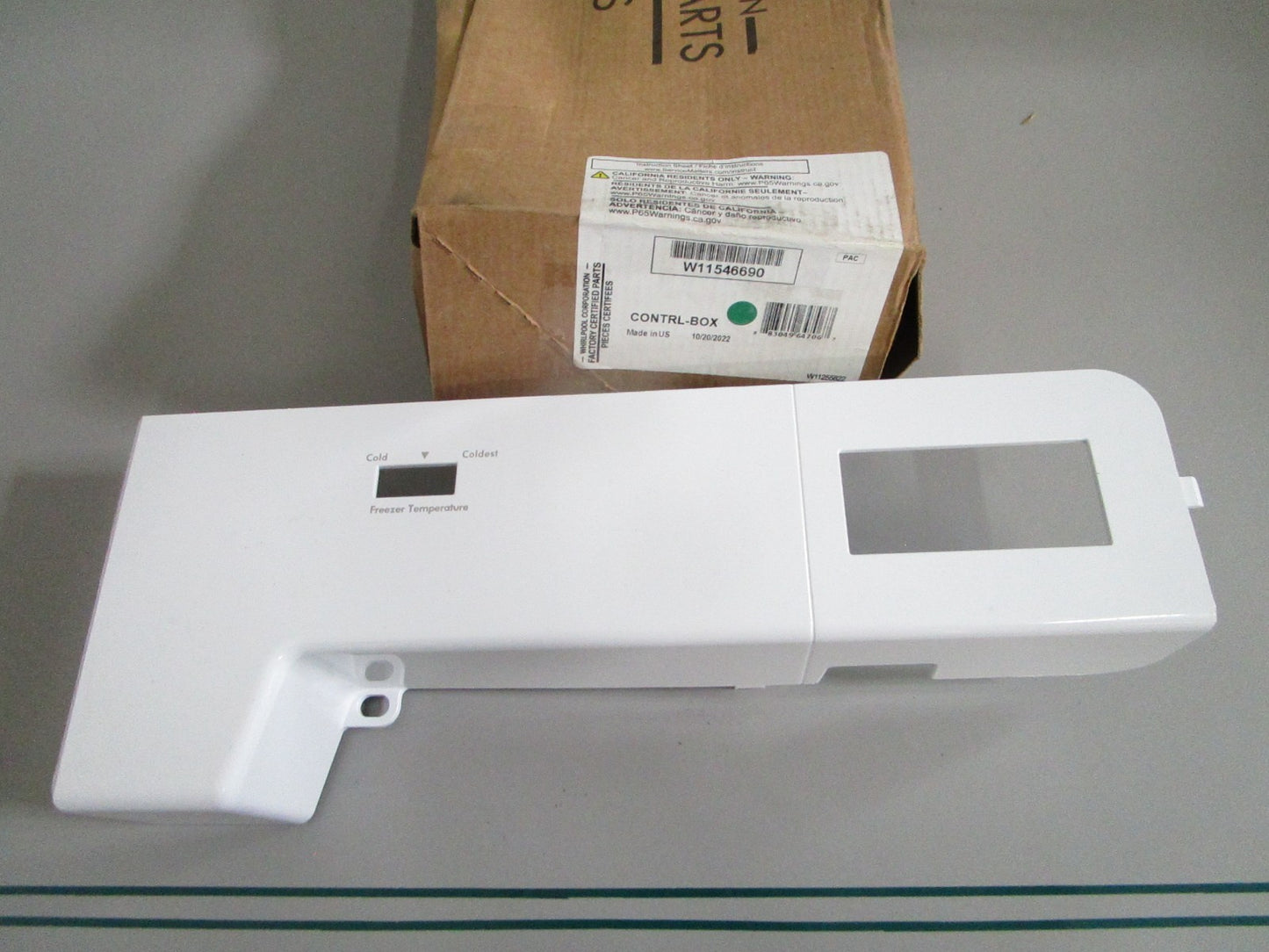 NEW OEM W11546690 Whirlpool Control Box 0820