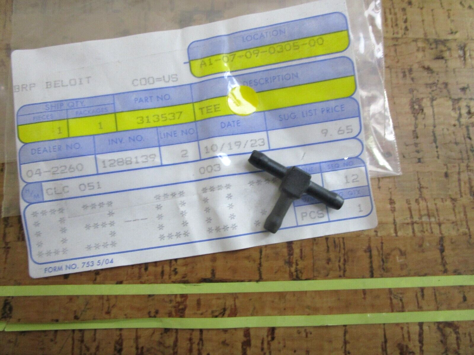 *NEW OEM* 0810 OMC Johnson Evinrude Tee 313537 0313537