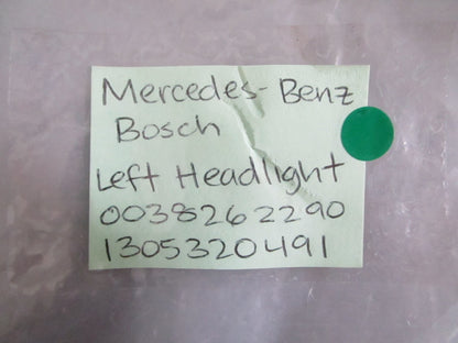 NEW OEM 0038262290 1305320491 Mercedes-Benz Bosch Left Headlight 0820