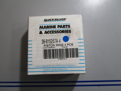 *NEW OEM* 0810 Mercury Quicksilver 4 Piece Piston Ring Set 39-815267A4