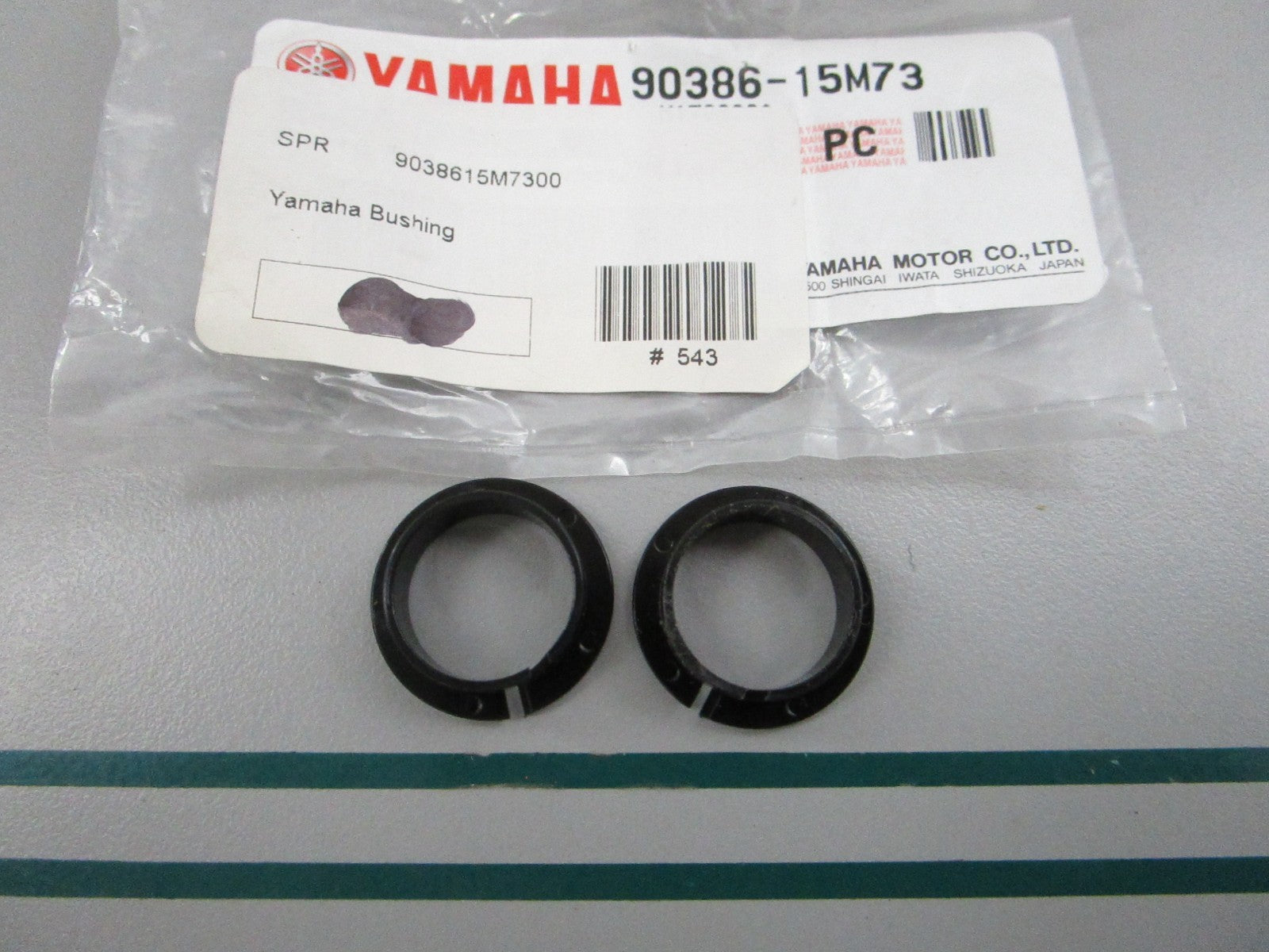NEW OEM (LOT OF 2) 90386-15M73-00 Yamaha Bushing 0810