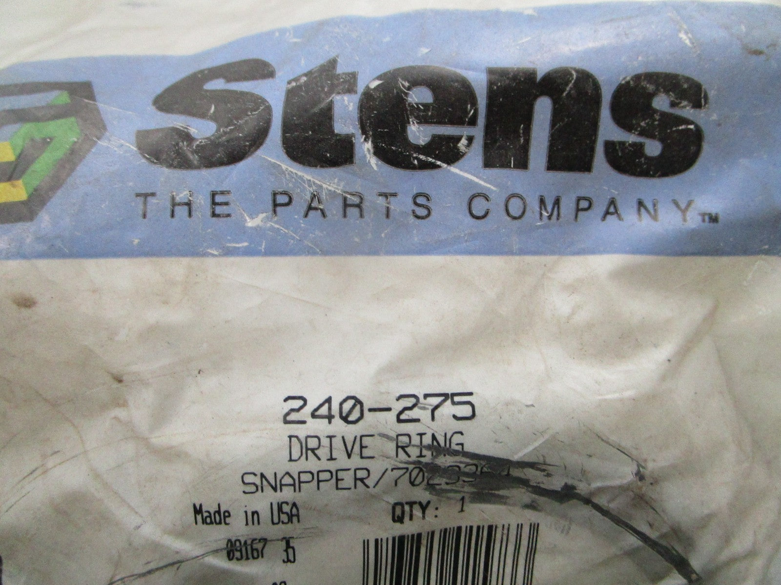NEW Stens 240-275 Replaces: 7023364 Drive Ring 0810