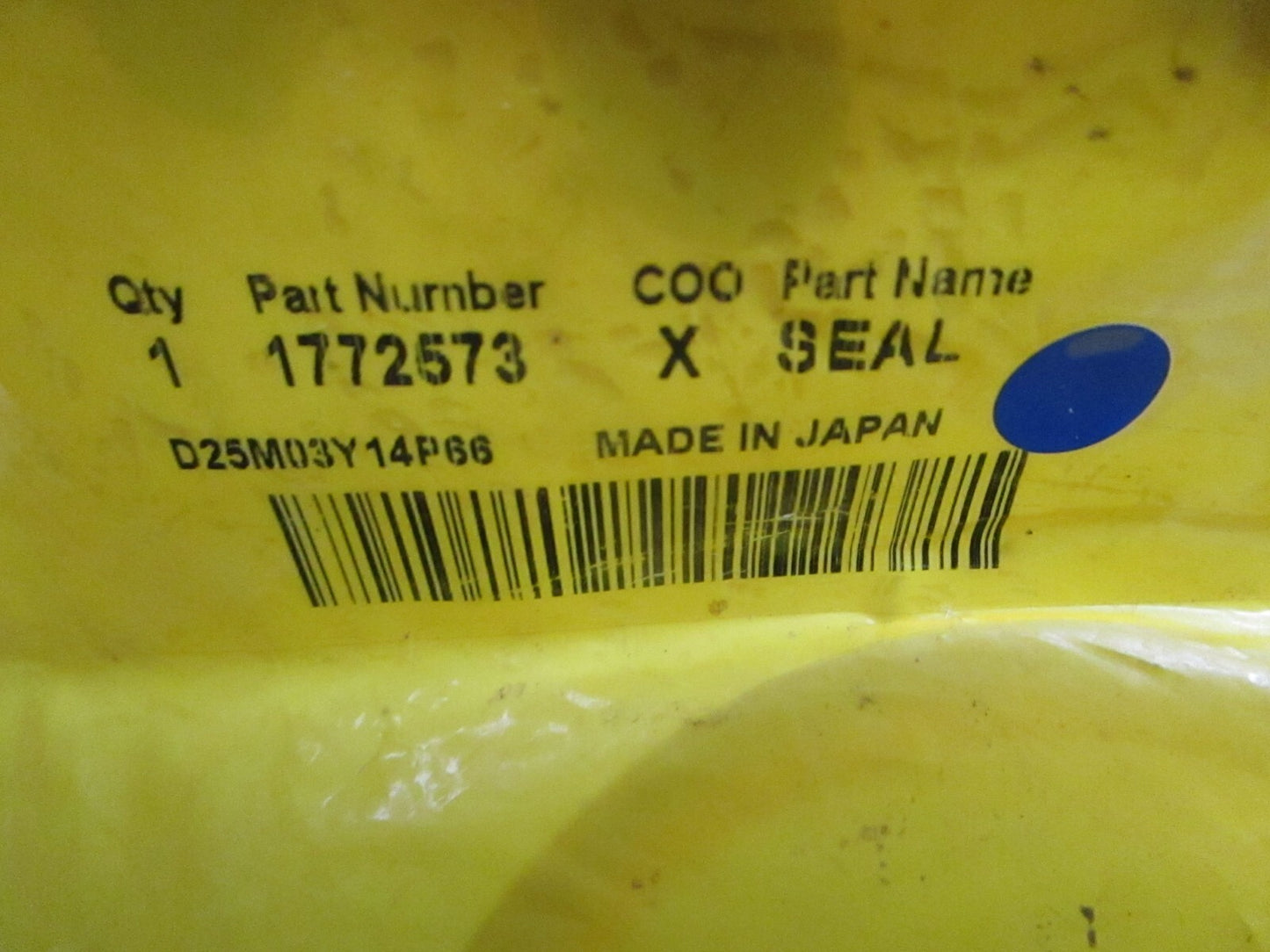 *NEW OEM* 0810 CAT Seal 1772573