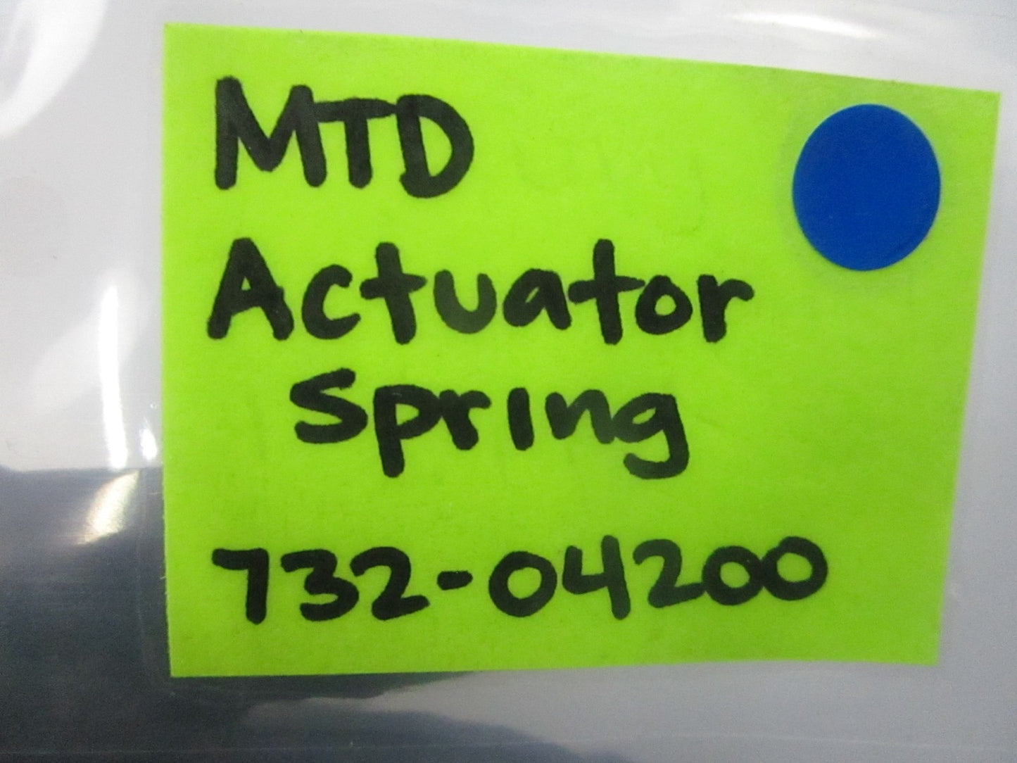 NEW OEM 732-04200 MTD Actuator Spring 0810