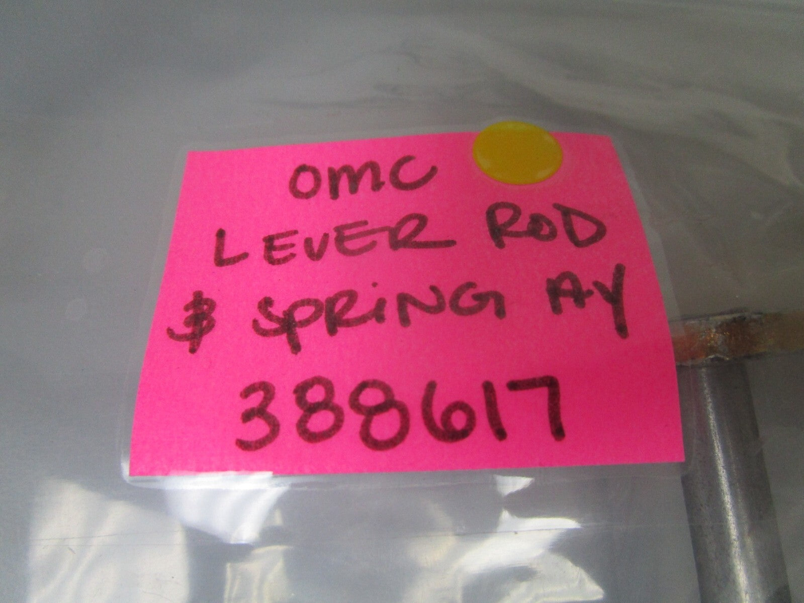 *NEW OEM* 0720 OMC Johnson Evinrude Lever Rod & Spring Assembly 388617 0388617