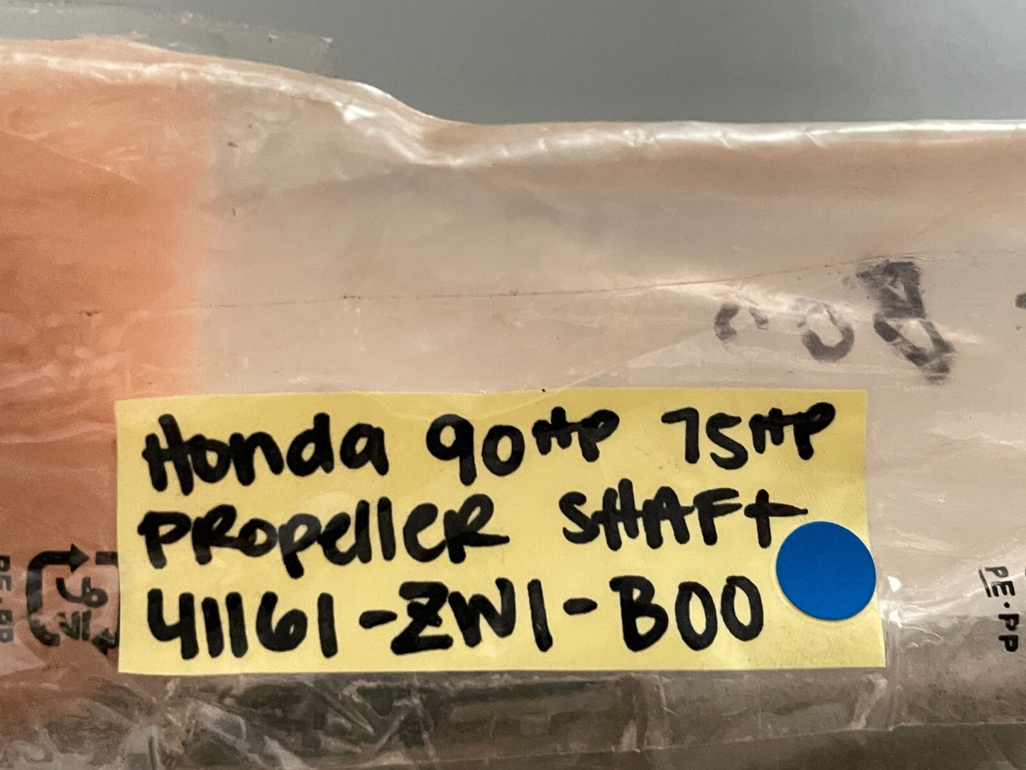 *NEW OEM* 0720 Honda 75 90 hp Propeller Shaft 41161-ZW1-B00