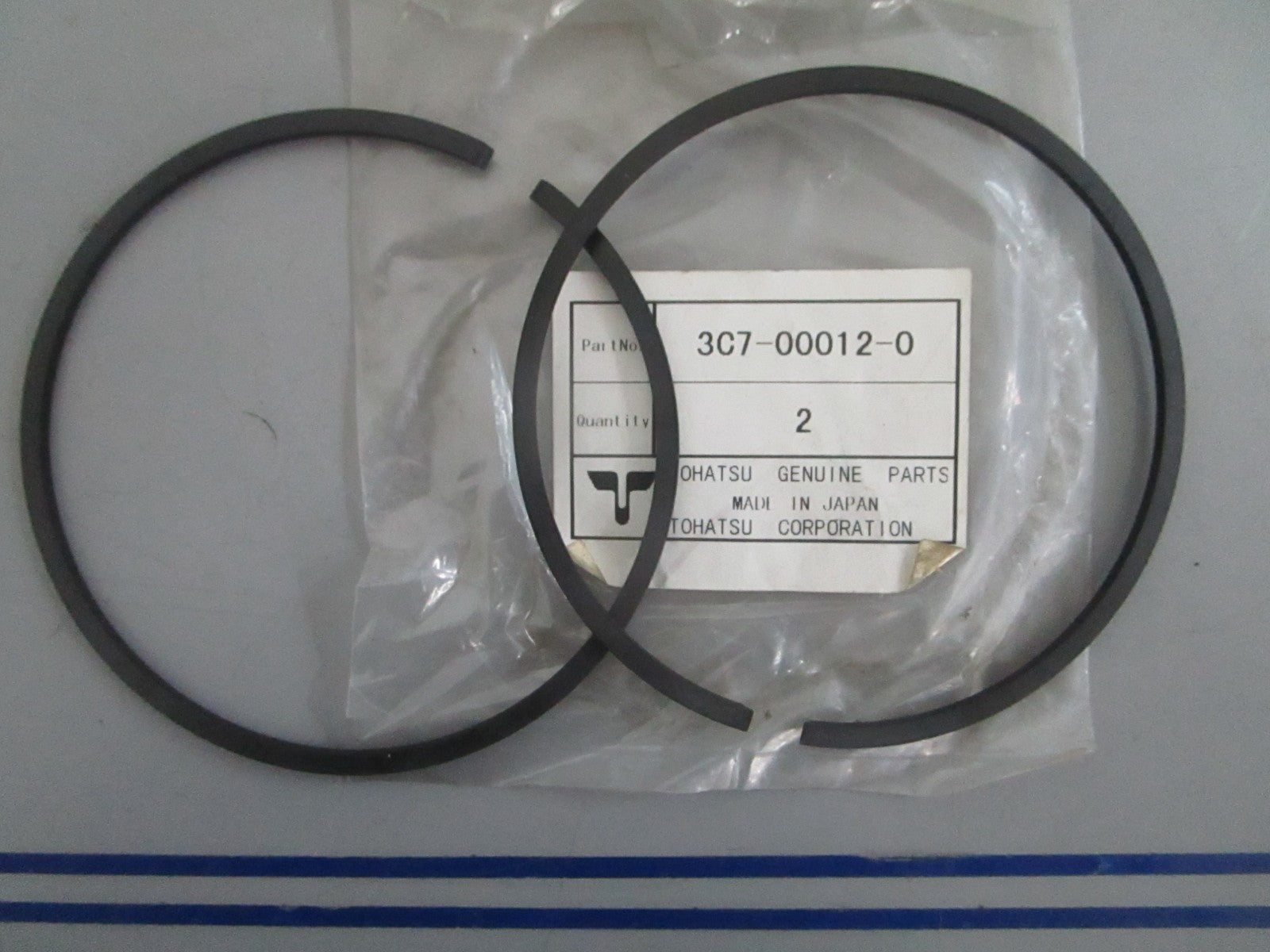 *NEW OEM* 0820 Tohatsu 2 Piston Ring Set 3C7-00012-0