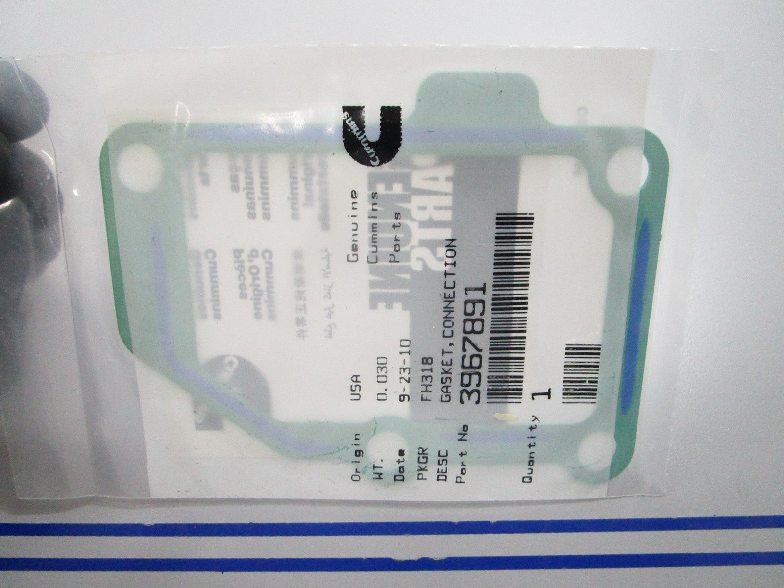 *NEW OEM* 0810 Cummins Connection Gasket 3967891