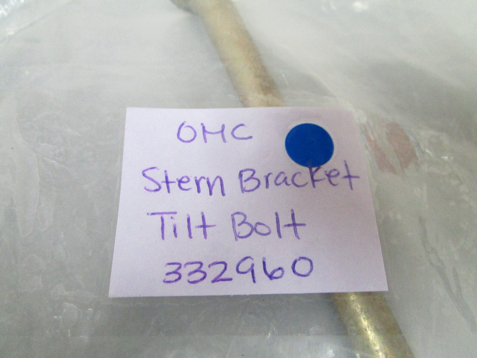 *NEW OEM* 0720 OMC Johnson Evinrude Stern Bracket Tilt Bolt 332960 0332960