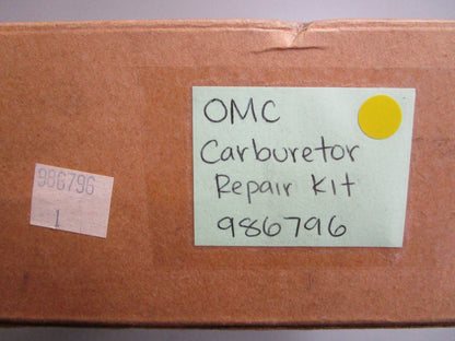 *NEW OEM* 0820 OMC Johnson Evinrude Carburetor Repair Kit 986796 0986796