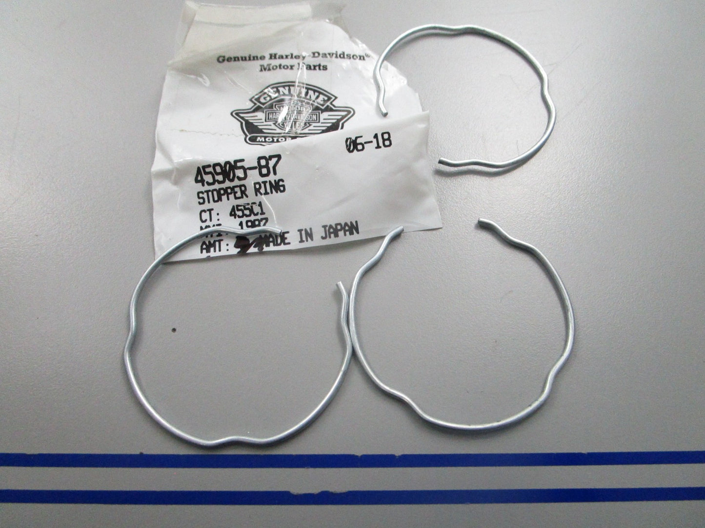 *NEW OEM* (LOT OF 3) 0810 Harley Davidson Stopper Ring 45905-87
