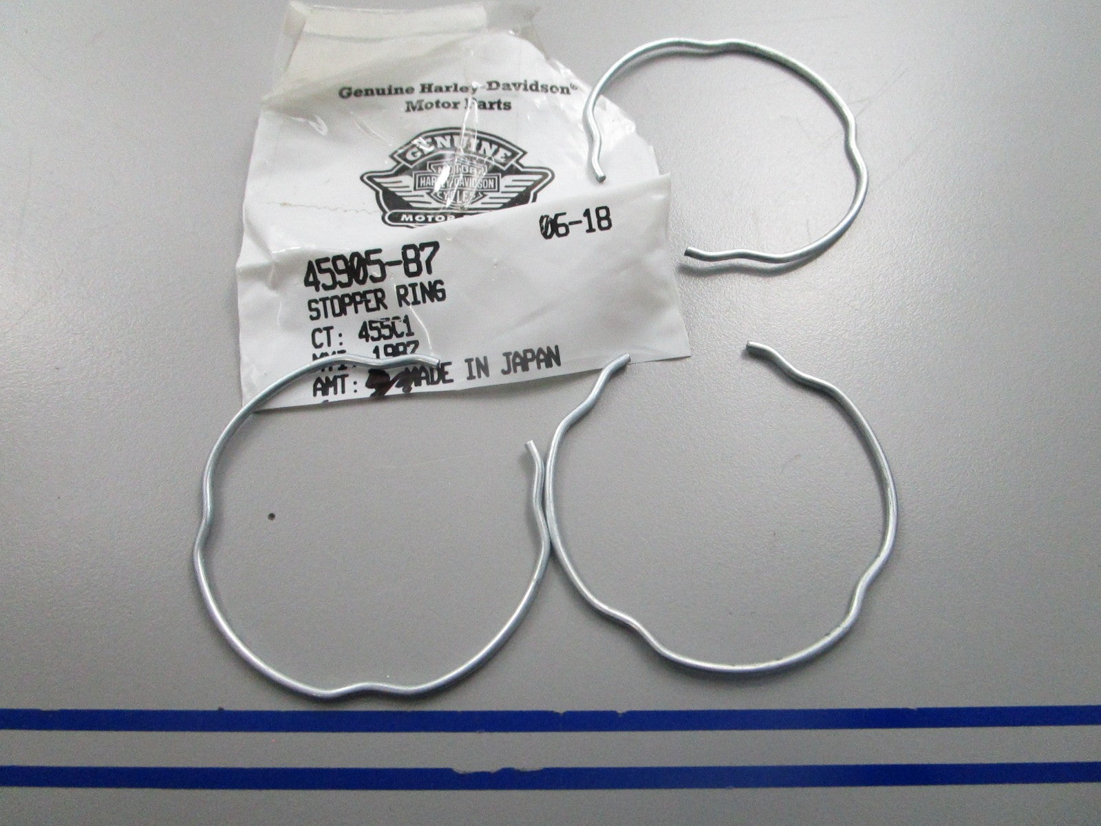 *NEW OEM* (LOT OF 3) 0810 Harley Davidson Stopper Ring 45905-87