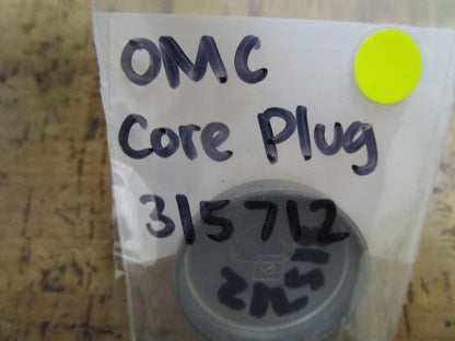 *NEW OEM* 0750 OMC Johnson Evinrude CORE PLUG 315712 0315712