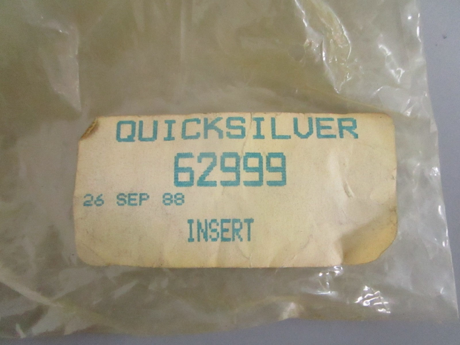 Mercury Quicksilver 62999 Insert Marine NOS Genuine 1988 Stock NEW OEM 0820