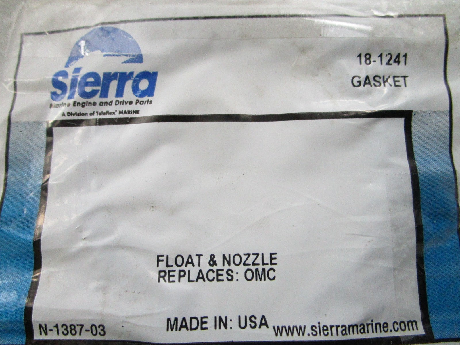 NEW Sierra 18-1241 Replaces: OMC Gasket 0810