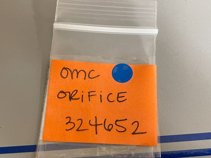 *NEW OEM* 0810 OMC Johnson Evinrude Orifice 324652 0324652