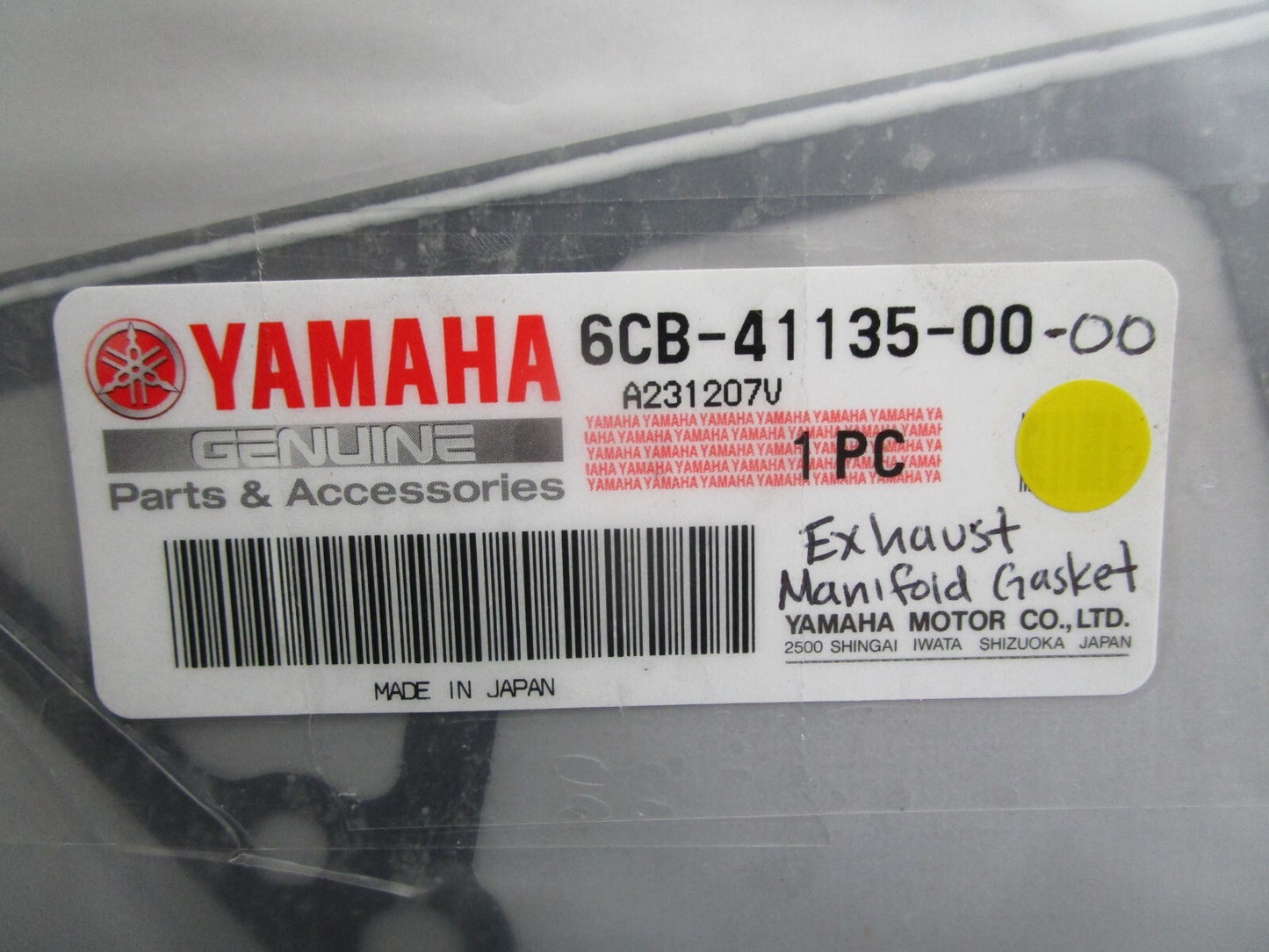 *NEW OEM* 0810 Yamaha Exhaust Manifold Gasket 6CB-41135-00-00
