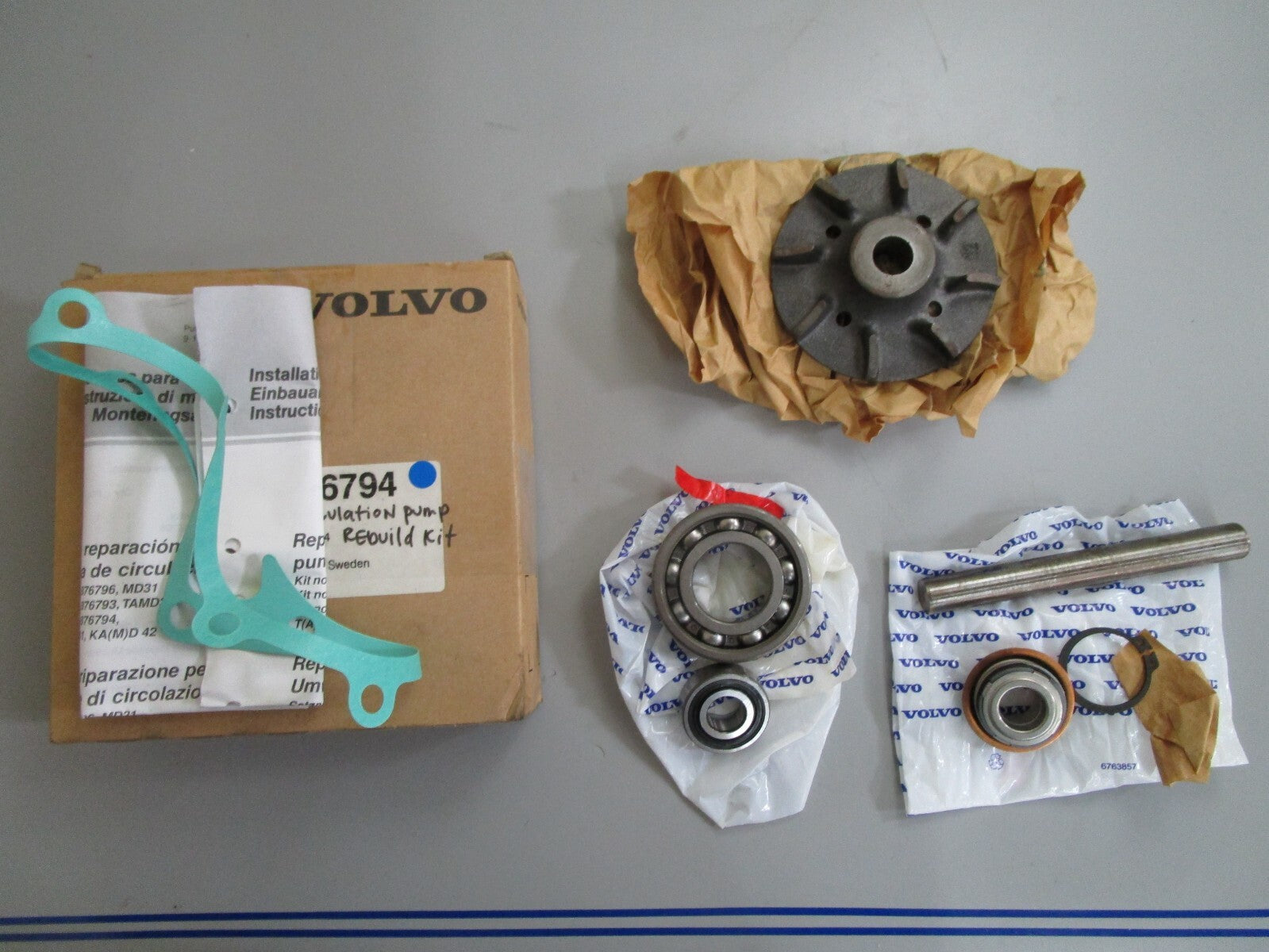 *NEW OEM* 0820 Volvo Penta Circulation Pump Rebuild Kit 876794
