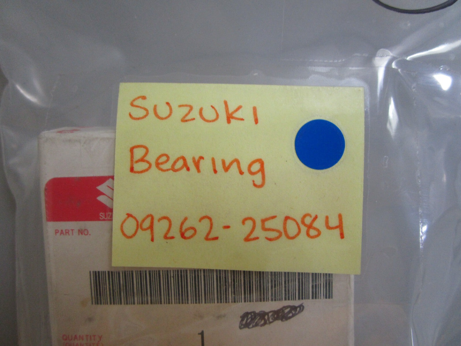 *NEW OEM* 0810 Suzuki Bearing 09262-25084