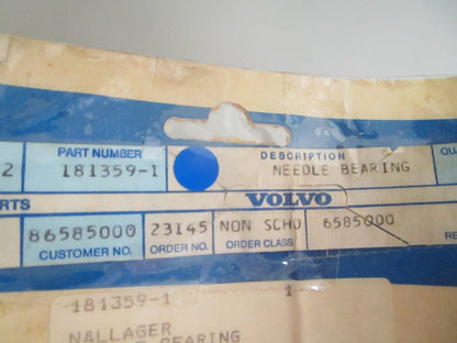 *NEW OEM* 0720 Volvo Penta Needle Bearing 181359-1