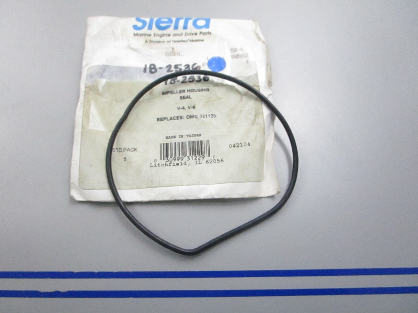 NEW 18-2536 Replaces: OMC 321120 0321120 Sierra Impeller Housing Seal 0810