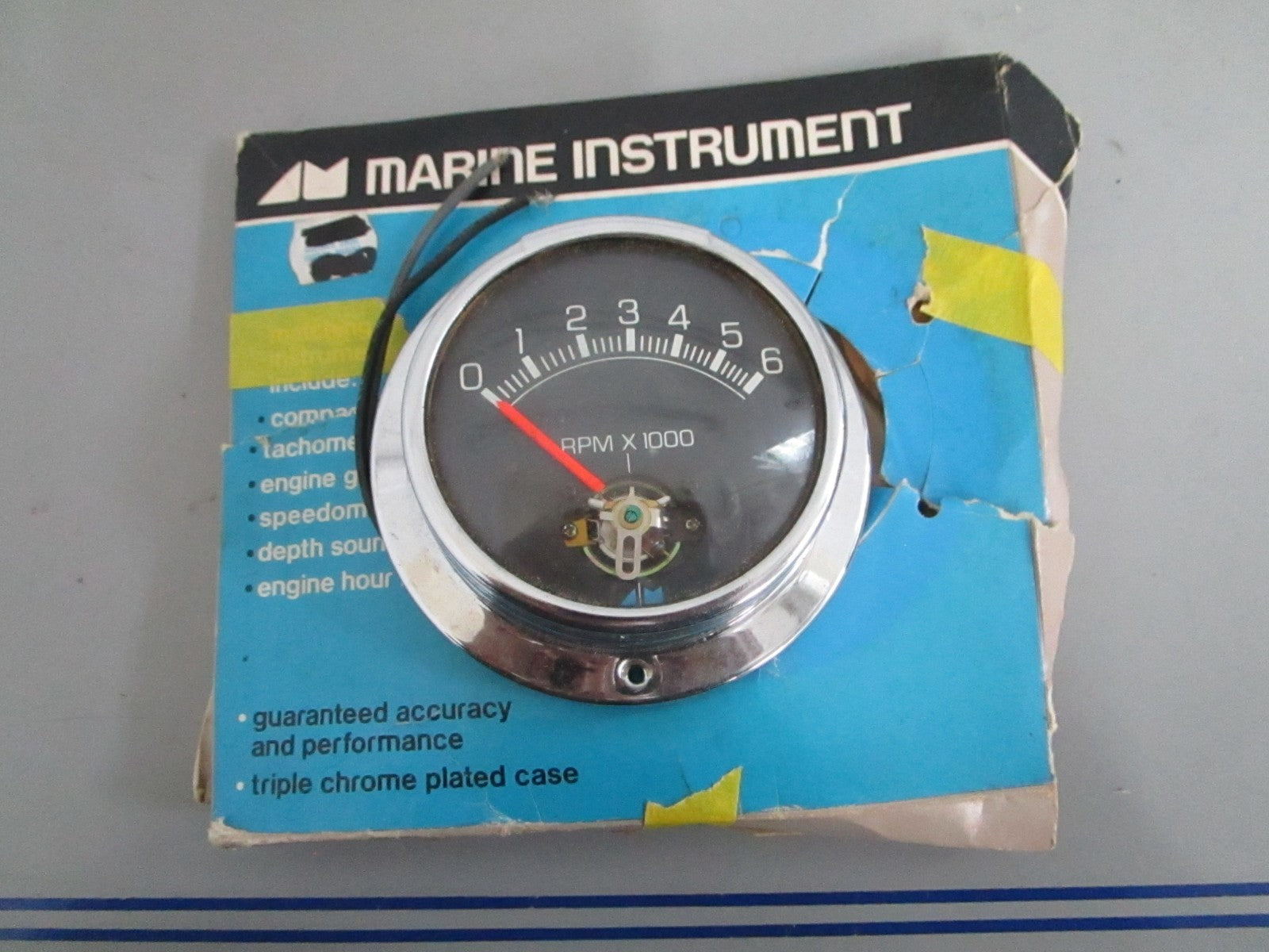 NEW OEM Model 635 Aqua Meter 6000RPM Tachometer 0820