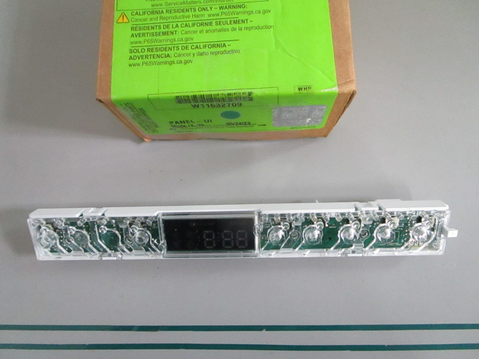 Whirlpool NEW OEM Dishwasher UI Control Panel W11632709 NOS Factory Part 0820