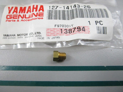 NEW OEM 127-14143-26-00 Yamaha #130 Main Jet 0810
