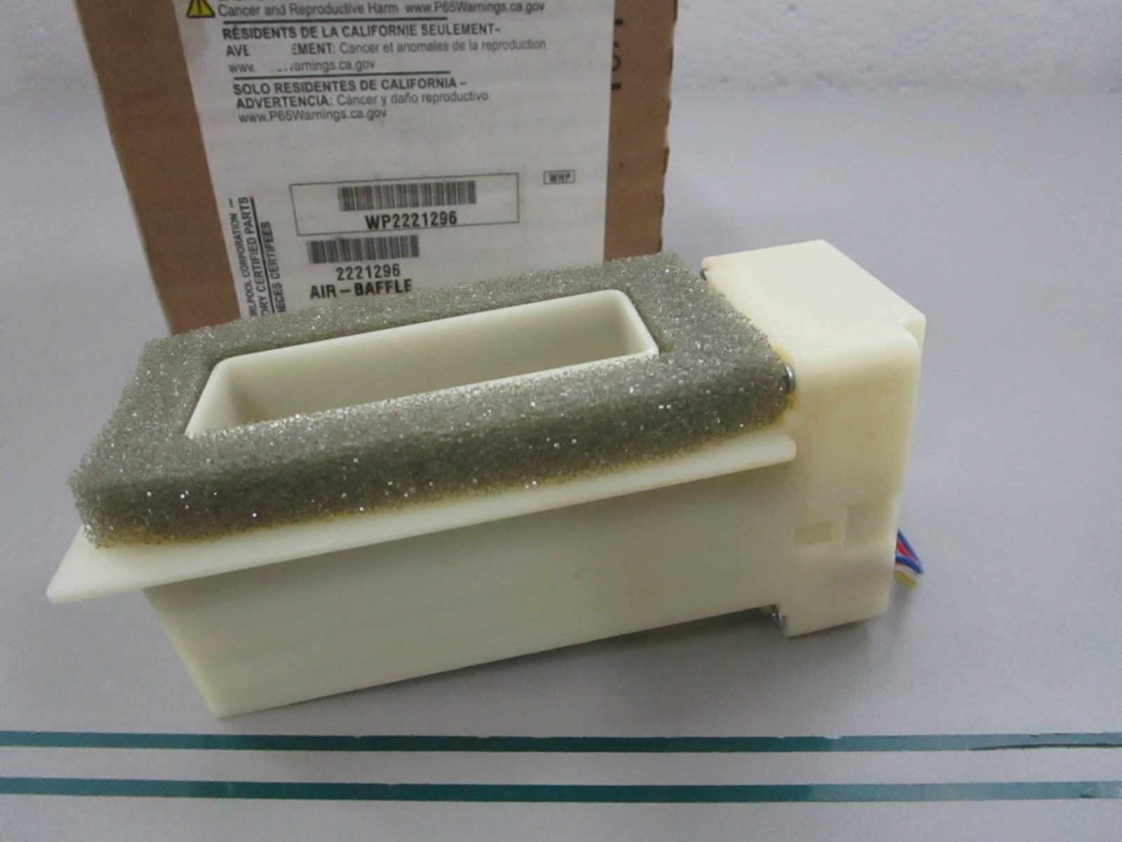 NEW OEM WP2221296 Whirlpool Air Baffle 0810