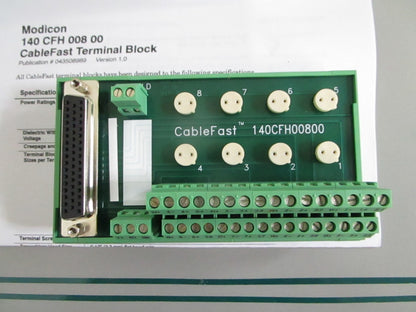 Schneider 140CFH00800 Modicon Quantum Analog Input Block Fused NEW OEM 0820