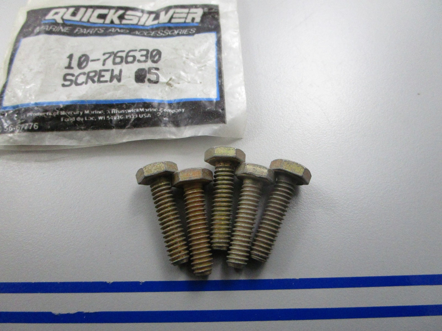 *NEW OEM* (LOT OF 5) 0810 Mercury Quicksilver Screw 10-76630