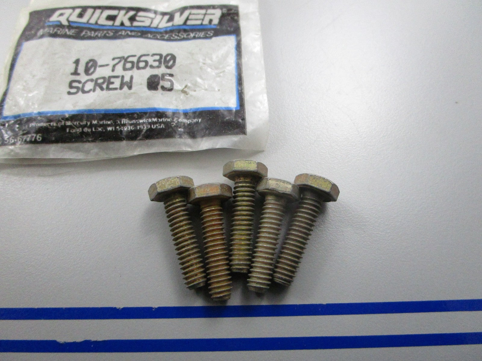*NEW OEM* (LOT OF 5) 0810 Mercury Quicksilver Screw 10-76630