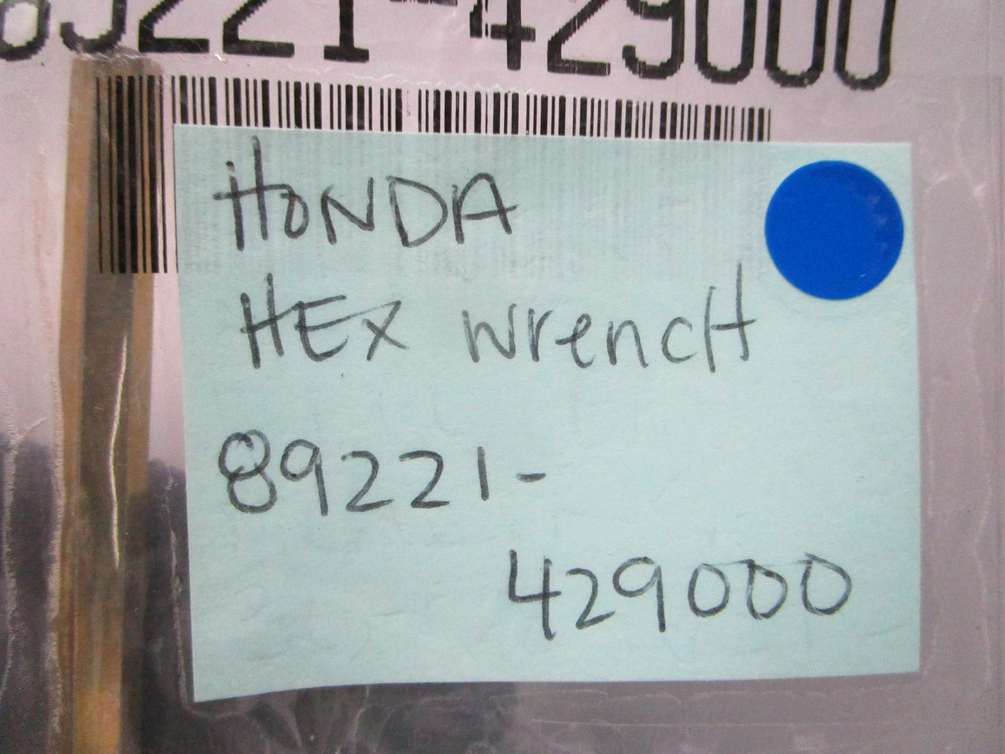 *NEW OEM* 0810 Honda Hex Wrench 89221-429000