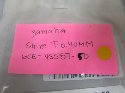 *NEW OEM* 0750 Yamaha SHIM T:0.40MM  6CE-45587-50