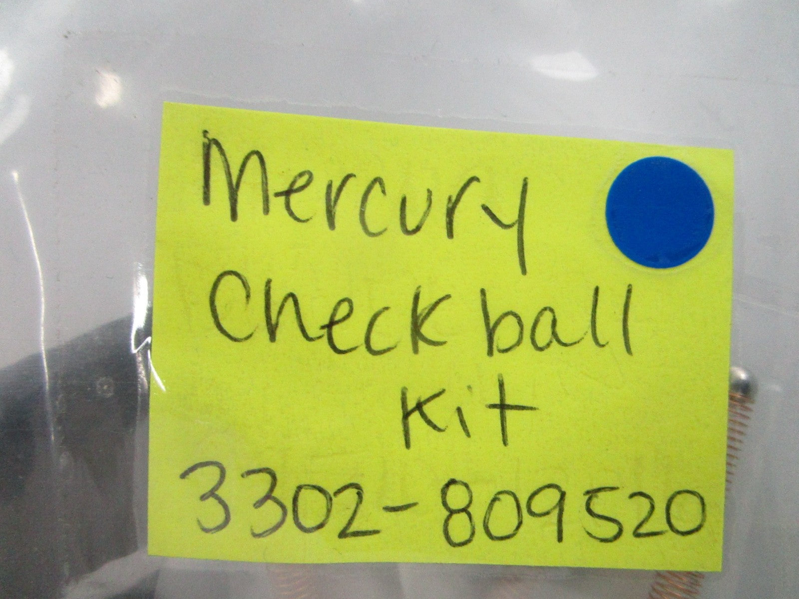 NEW OEM 3302-809520 Mercury Quicksilver Check Ball Kit 0810